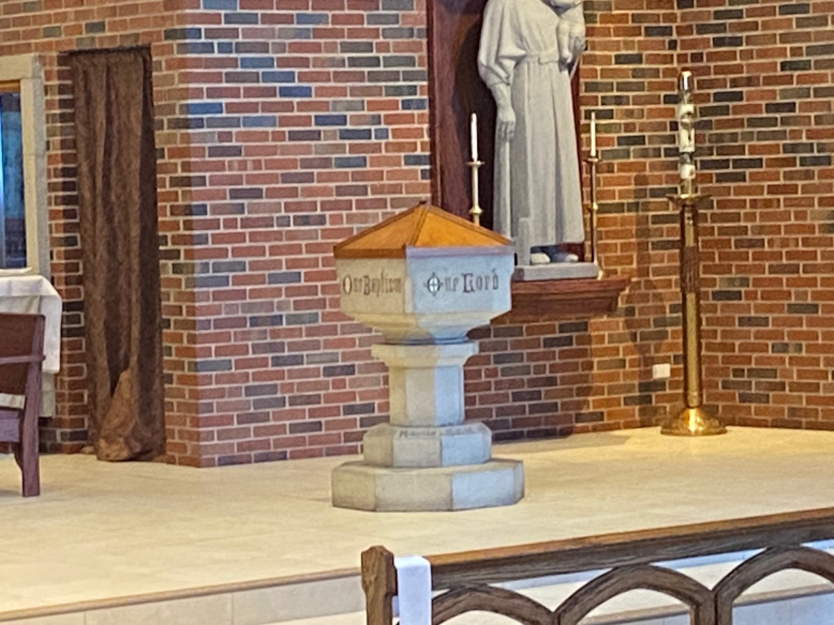 Christ The King Baptismal Font