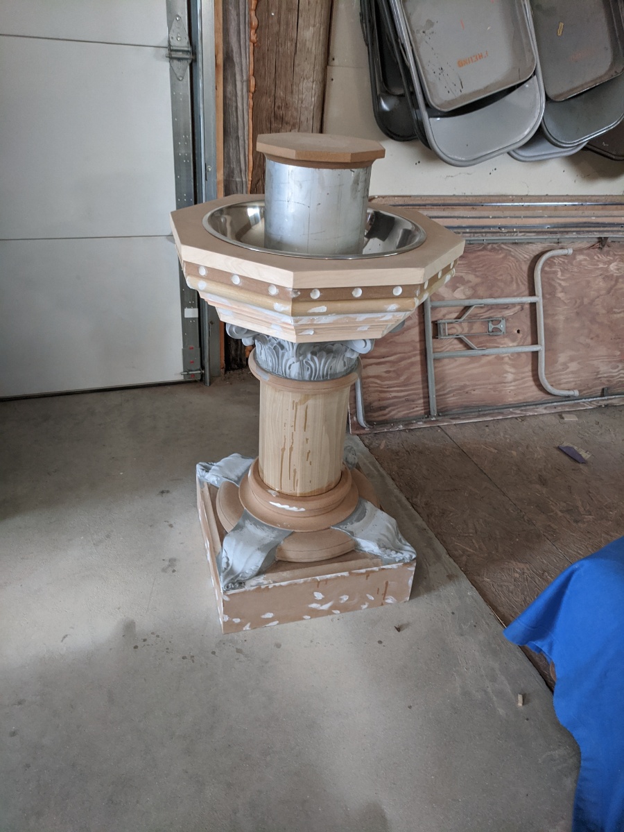 Baptismal Font in Progress